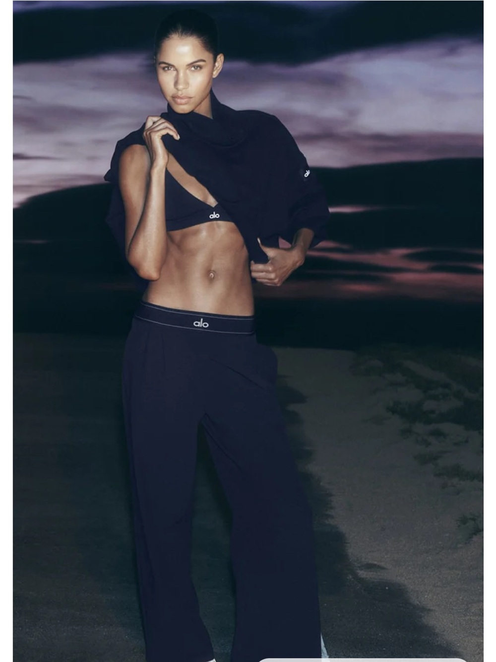 💙 ALO YOGA SUIT UP TROUSER (LONG) | NAVY | XXS
